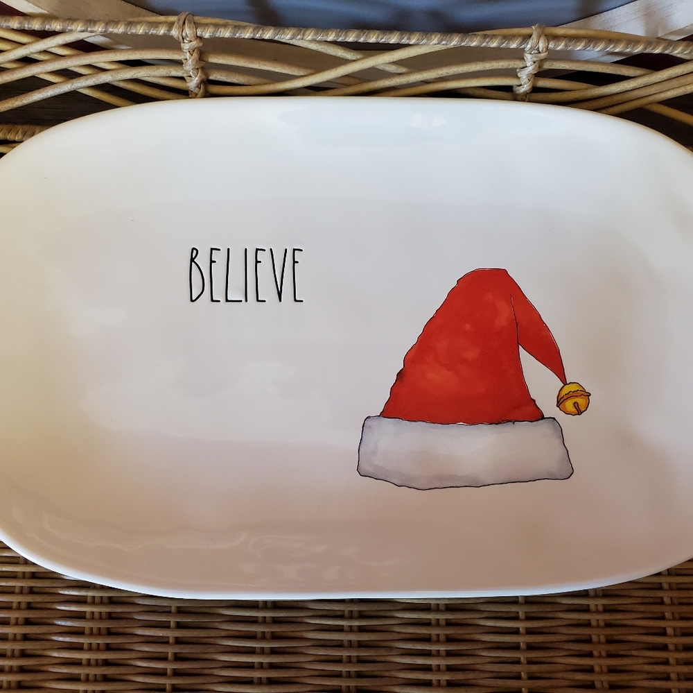 Rae Dunn Believe Platter